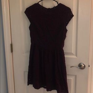 H & M Plum Colored Lace Dress